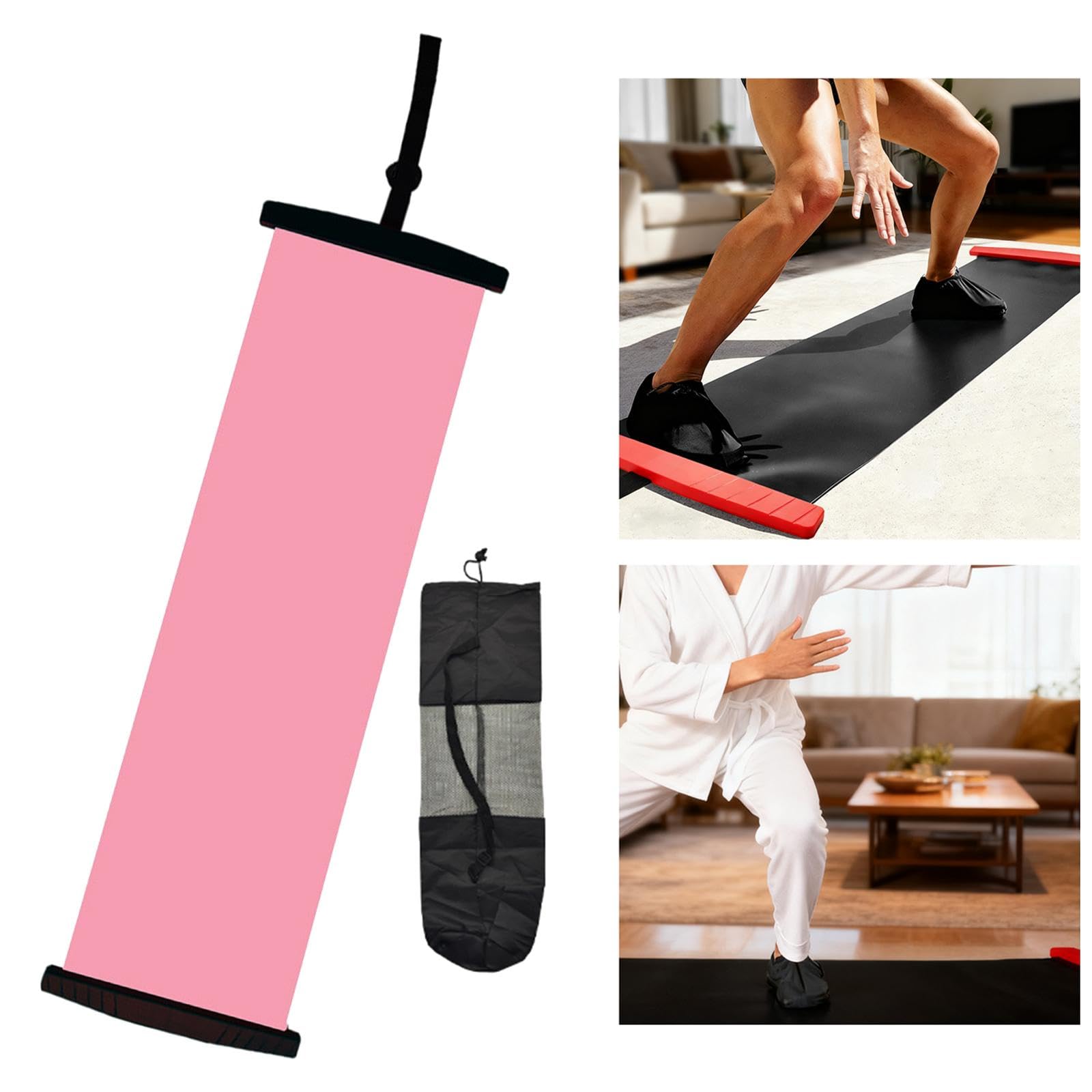 Pedana Scorrevole per Esercizi di Equilibrio, con Cuscino Antiscivolo E Base in PP E PVC, Ideale per Allenamento di Equilibrio E Pattinaggio in Palest