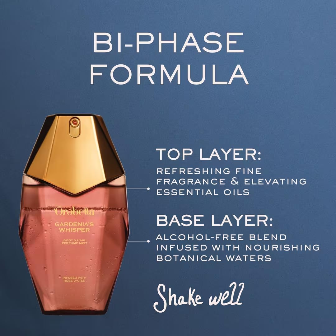 Orebella Gardenia's Whisper Bi-Phase Body & Hair Perfume Mist by Bella Hadid - 4.1 oz / 120 mL