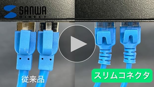 Amazon.co.jp: サンワダイレクト LANケーブル 10m CAT6A ツメ