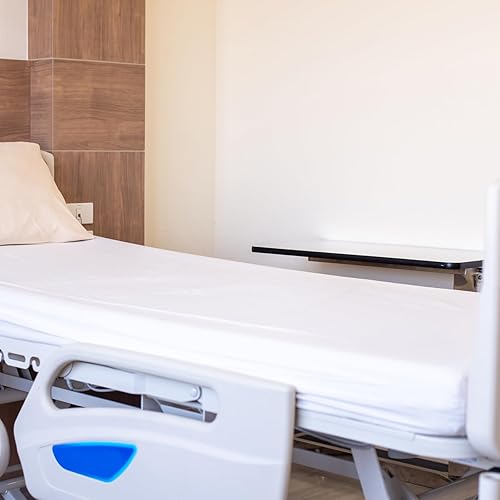 Miniatura 5 de Paquete de 2 sábanas de hospital de 36 x 80 x 9 pulgadas, sábanas bajeras ajustables para camas de cuidado del hogar y hospital, sábanas suaves de