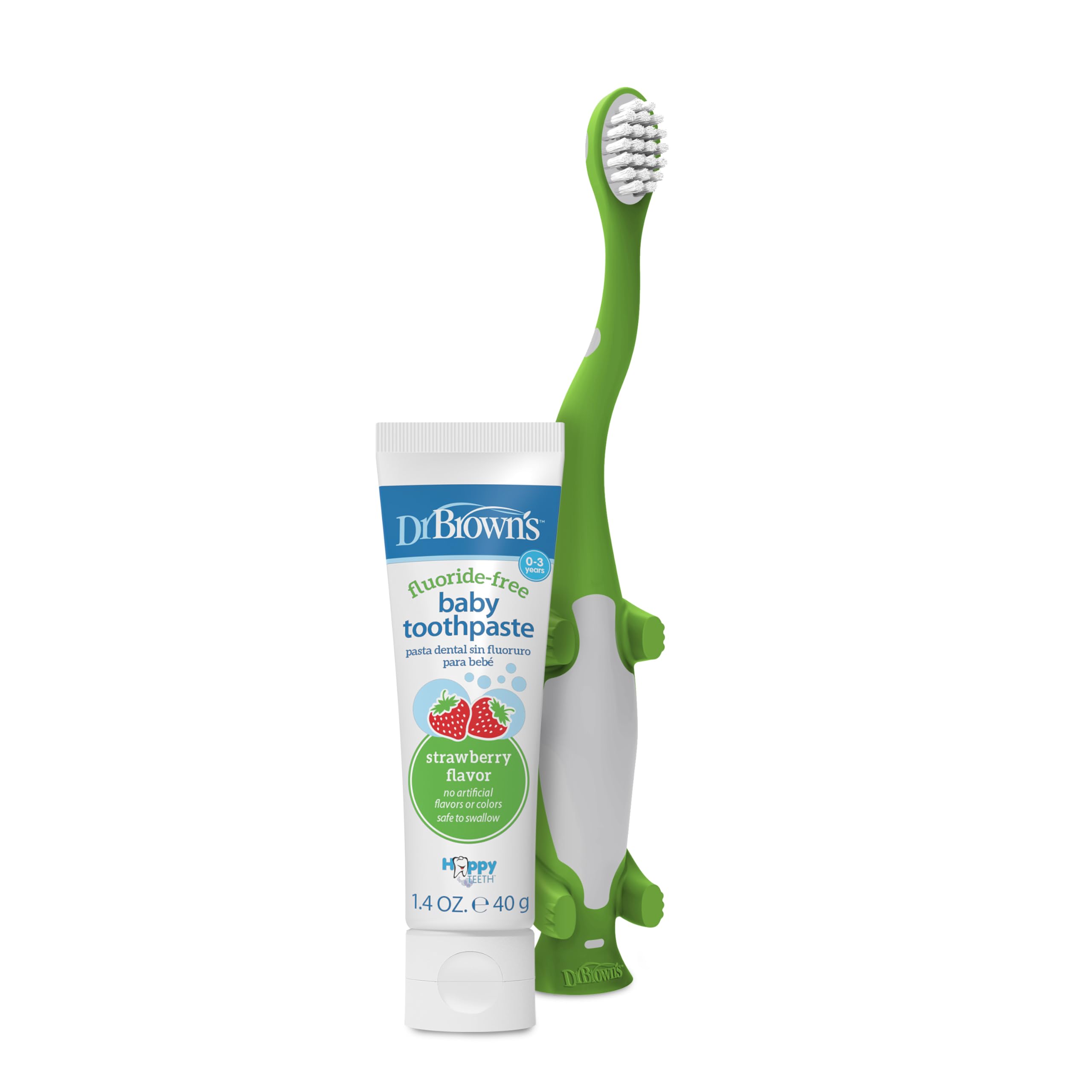 Dr. Brown's Dinosaur Toddler Toothbrush - 2 Pack -25 Dr. Brown's Dinosaur Toddler Toothbrush - 2 Pack -25