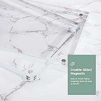 Vista 4 de Syntrific Marco de fotos acrílico de 5 x 7, 5 unidades, marco de fotos acrílico de alta calidad, marcos magnéticos transparentes