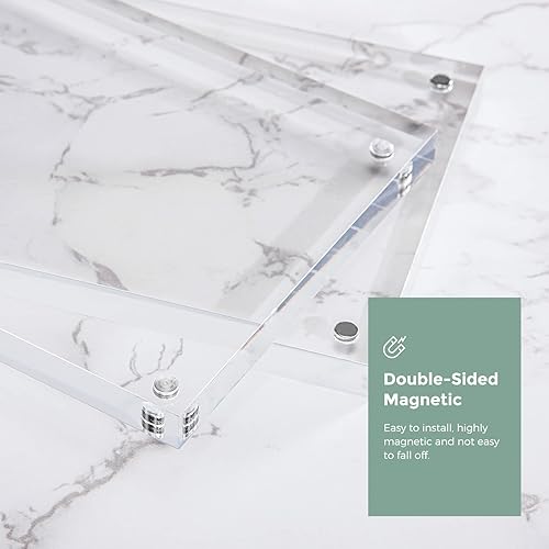 Miniatura 4 de Syntrific Marco de fotos acrílico de 8 x 10 pulgadas, marco acrílico de 8 x 10 pulgadas, marco de fotos de doble cara, marco de fotos de 8 x 10, 10