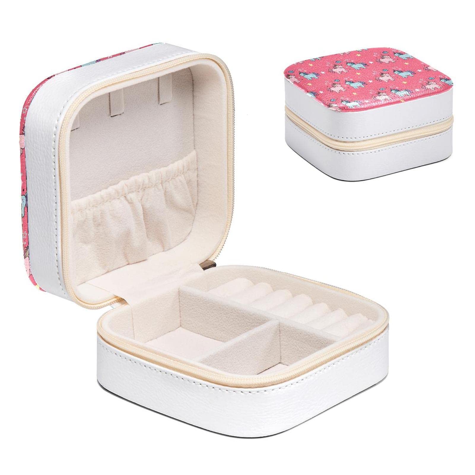 Boîte à bijoux licorne rose idée cadeau anniversaire fille pour colliers et bagues