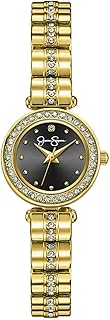Jessica Simpson Women's Metal Band Watch, Round Crystal Dial, Classic Quartz Movement, Elegant Dress Watch for Women