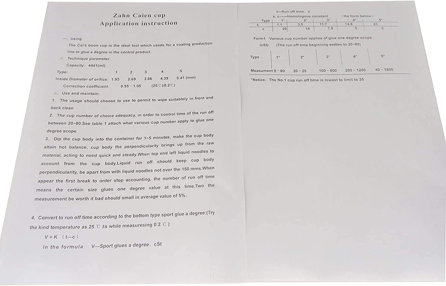 Zahn Cup Viscometer Zahn Cup 1#+2#+3#+4#+5# with Cup Volume 44ml Stainless Steel Cup Material for Pigment Coating Paint Finishes Oil Lacquer Paint Ink Varnishes Syrup Etc