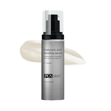PCA SKIN Hyaluronic Acid Boosting Hydrating Face Serum, Lightweight, 3 oz | Reduces Fine Lines, 24-Hour Moisturization for Dry Skin, Anti-Aging Hydrating Serum, Made with Niacinamide and Ceramides