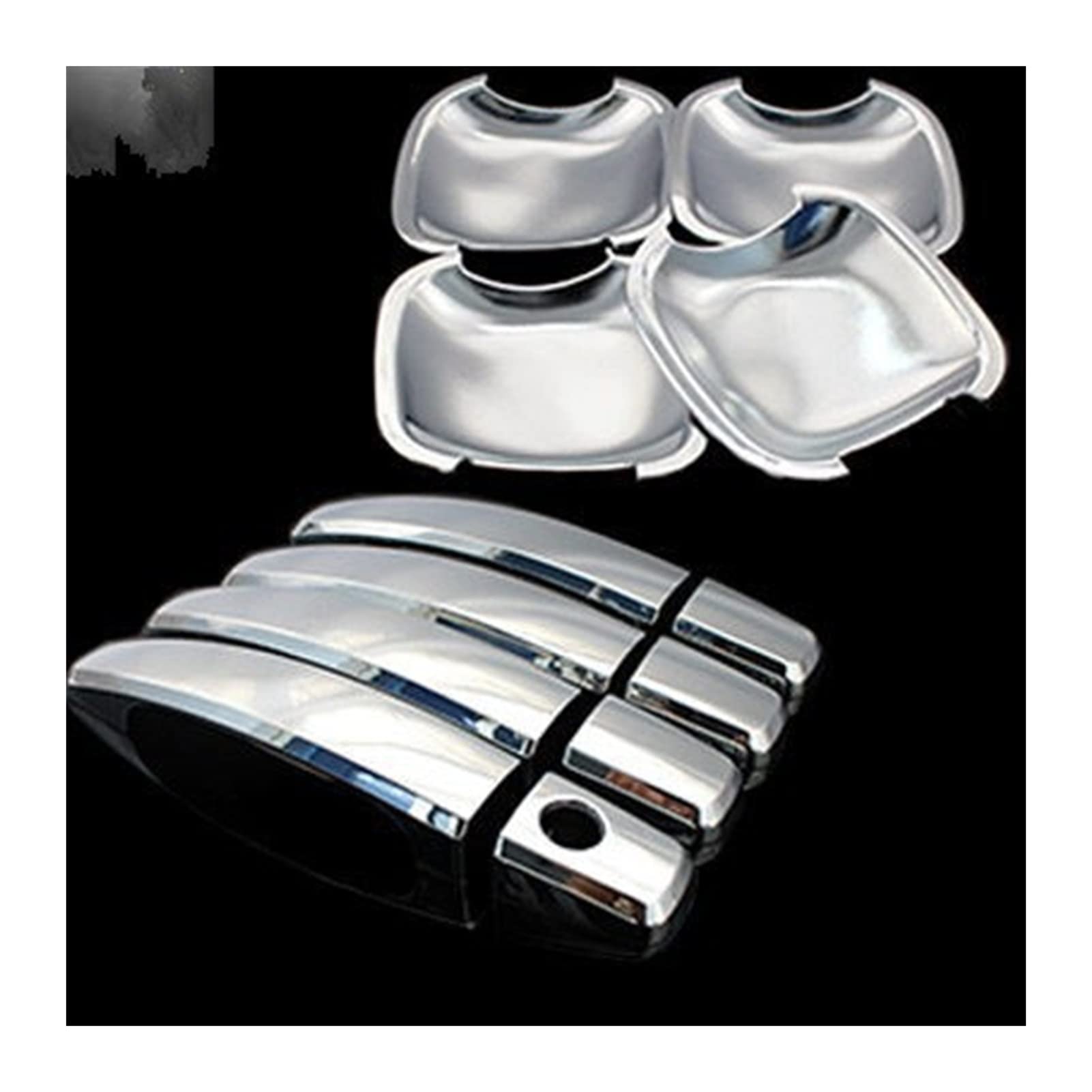 Rinkteea One Color Exterior Car Door Handle For Peugeot 307 Chrome Car Door Handle Cover + Bowl Trim Sticker