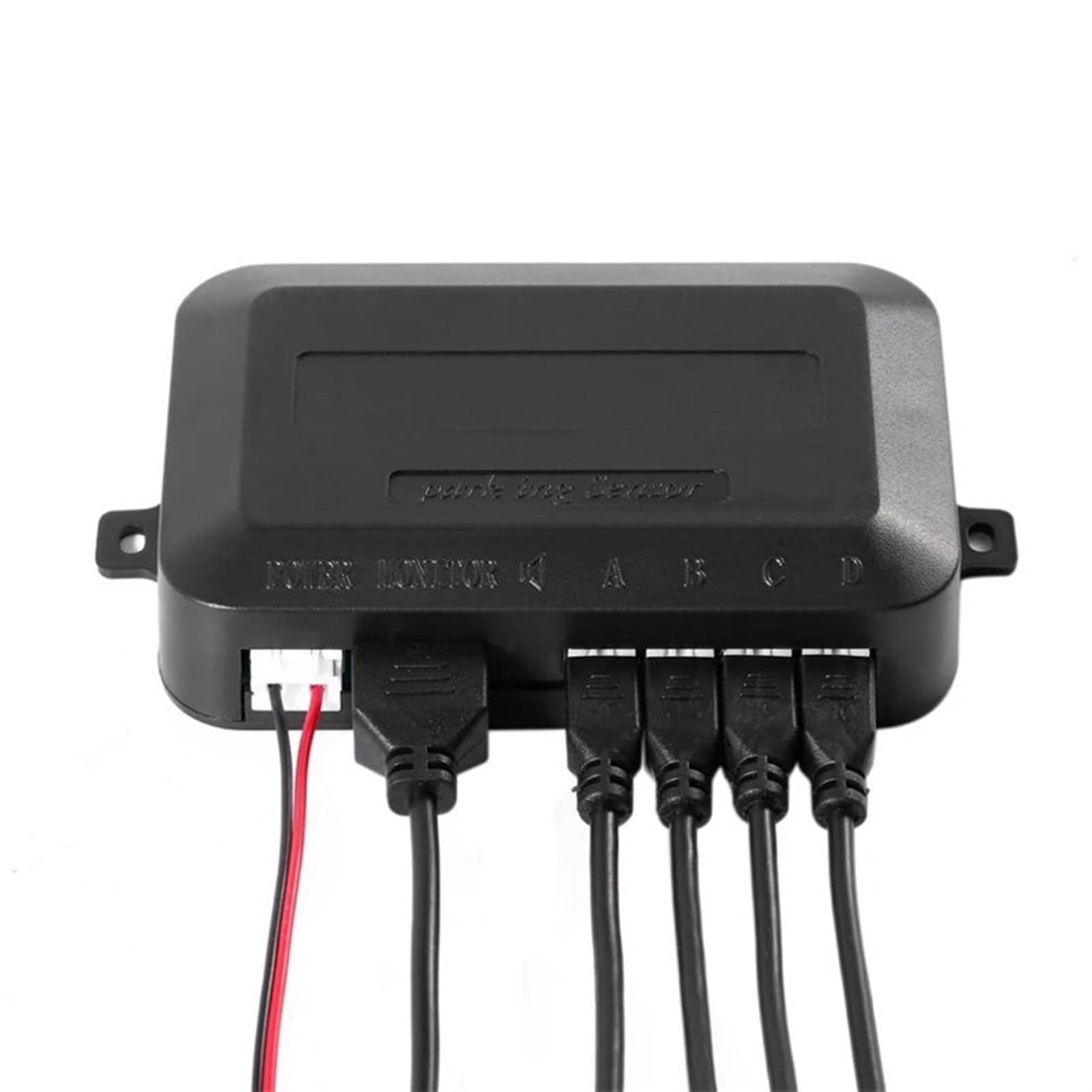 Radar De Recul Parktronic Détecteur Voiture Affichage LED Automatique Capteur Stationnement Aide Inverse Moniteur Radar Secours Détecteur Voiture Stationnement Capteur de stationnement(Le noir)