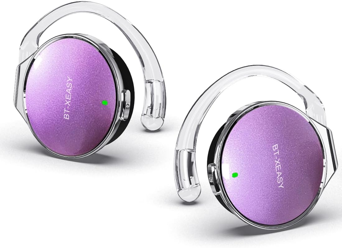 Sportowe słuchawki nauszne Bluetooth 5.4, otwarte słuchawki z redukcją szumów, wodoszczelne, do fitnessu i biegania, 4 mikrofony, długi czas pracy baterii, do aktywności na świeżym powietrzu