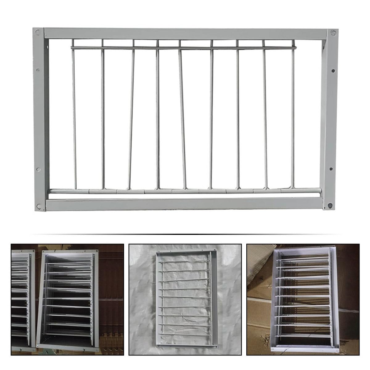 MAGICLULU Puerta para Jaula de Pájaros 2 Piezas 40x26 Cm de Hierro Reforzado para Aves y Pájaros, Diseño Seguro en T, Suministros para Jaulas en Granja y Cuidado de Aves de Corral