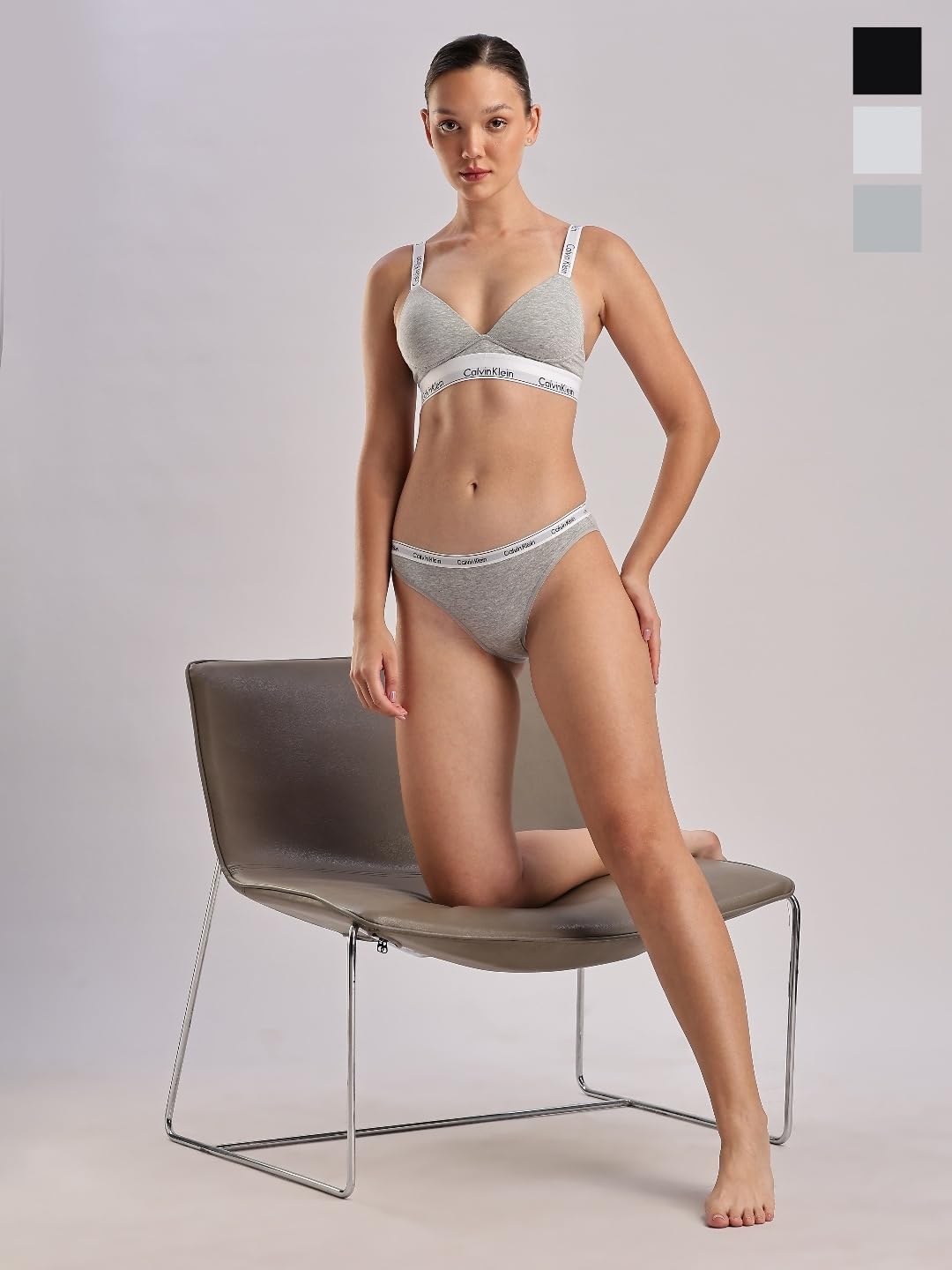 Calvin Klein womens Modern Logo Bikini 3-pack - Image 5