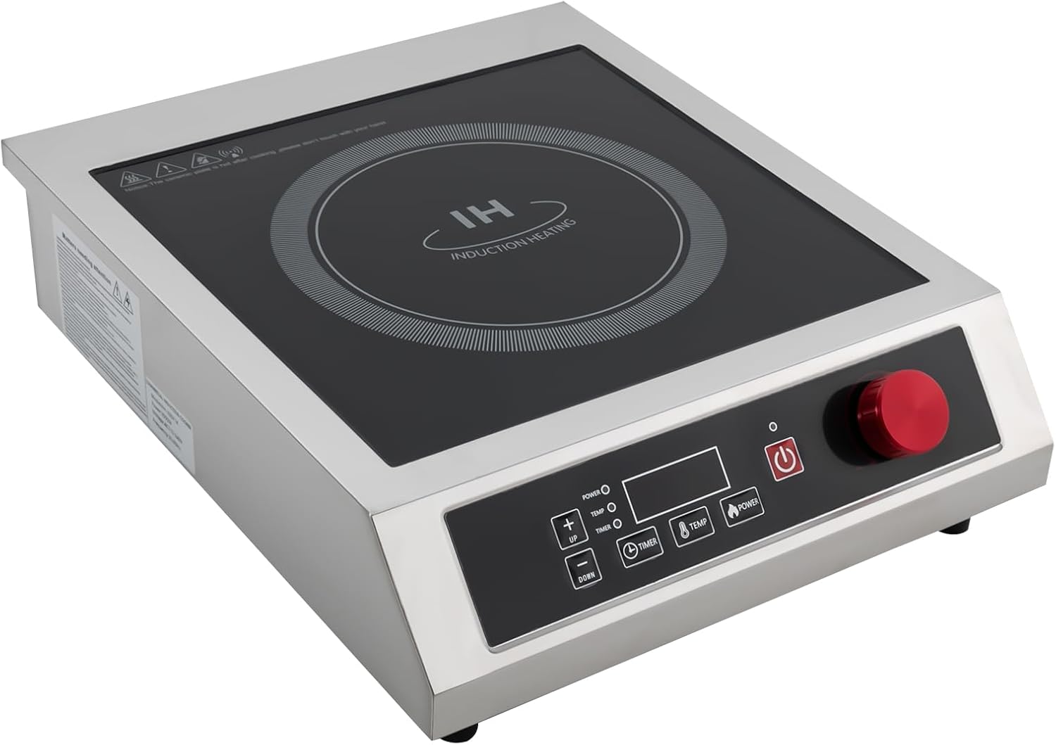 Estufa Eléctrica de Encimera, 1 Puesto, 43x35x9 cm, 110V