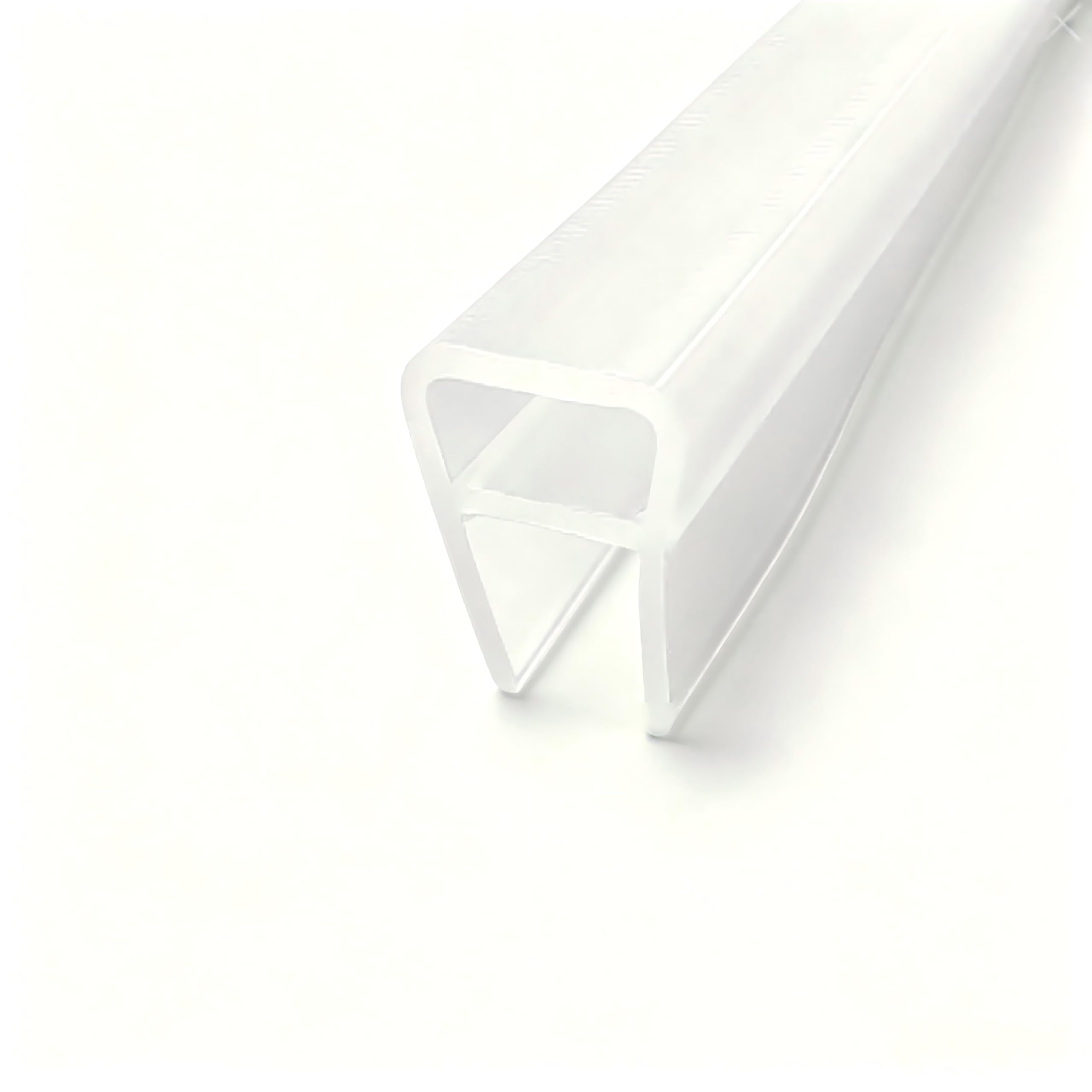 Thickened U Shape Shower Glass Door Seal Strip (2 m), 6-10 mm Gap Sealing for Shower Screens, Bathtubs & All Bathroom Shower Doors (6mm)