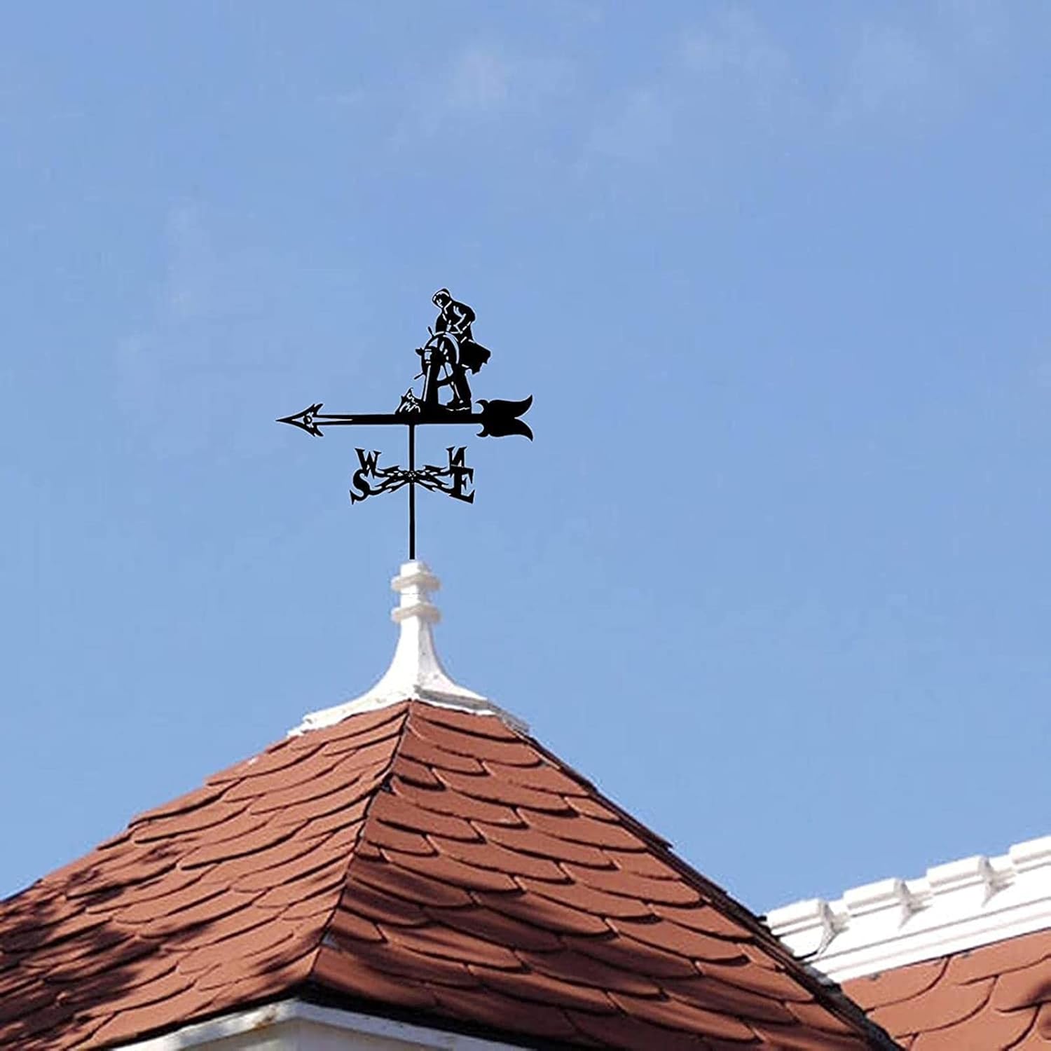 レトロフレーム 風見鶏 ステンレス鋼 風見鶏 取付金具付き 風見風見鶏 風向計 オーナメント プロ用測定ツール (ヨットヘルムズマン