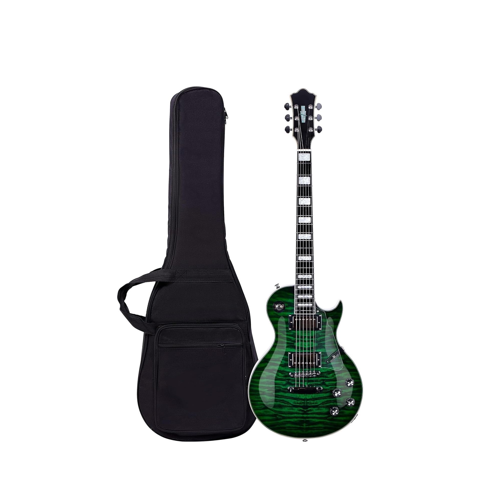 Profesjonalna Gitara Elektryczna Gitara Elektryczna Typu Solid Solid Z Cewkami Przetwornika I Torbą Koncertową W Kolorze Zielonym