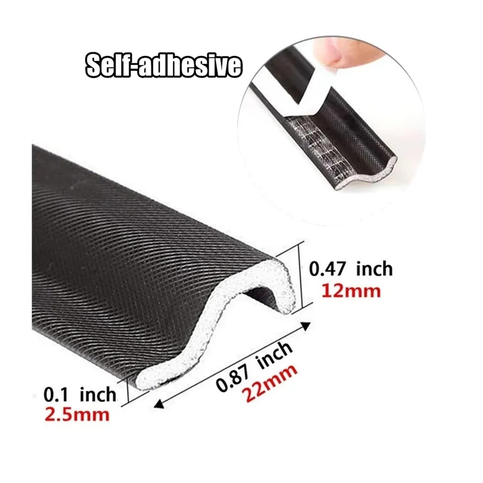 Türdichtung 40 m Fenster-Akustikschaum-Dichtungsstreifen(Brown,30M)