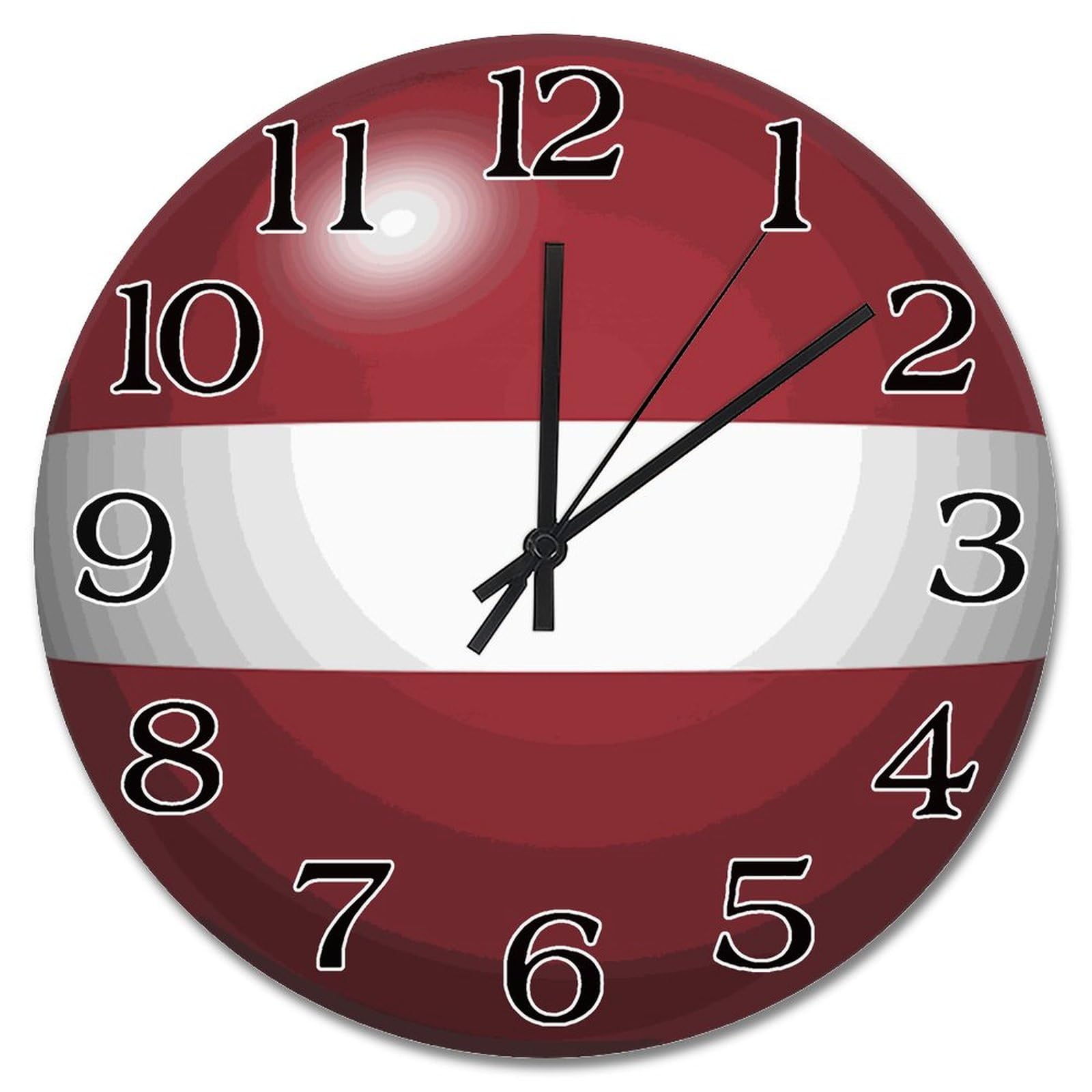 Horloge Lettonie silencieuse sans tic-tac de ferme vintage