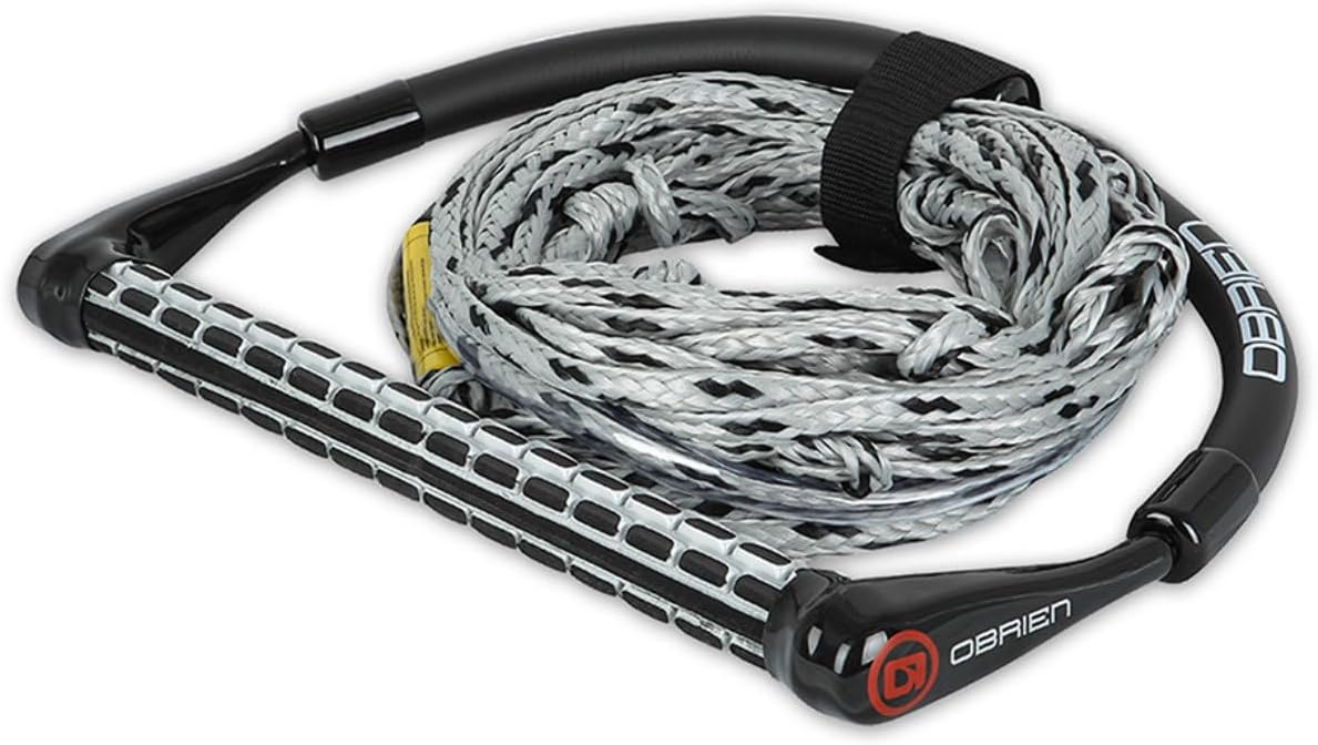 O'Brien 4 Section Poly E Wake Surf Rope Combo, Black