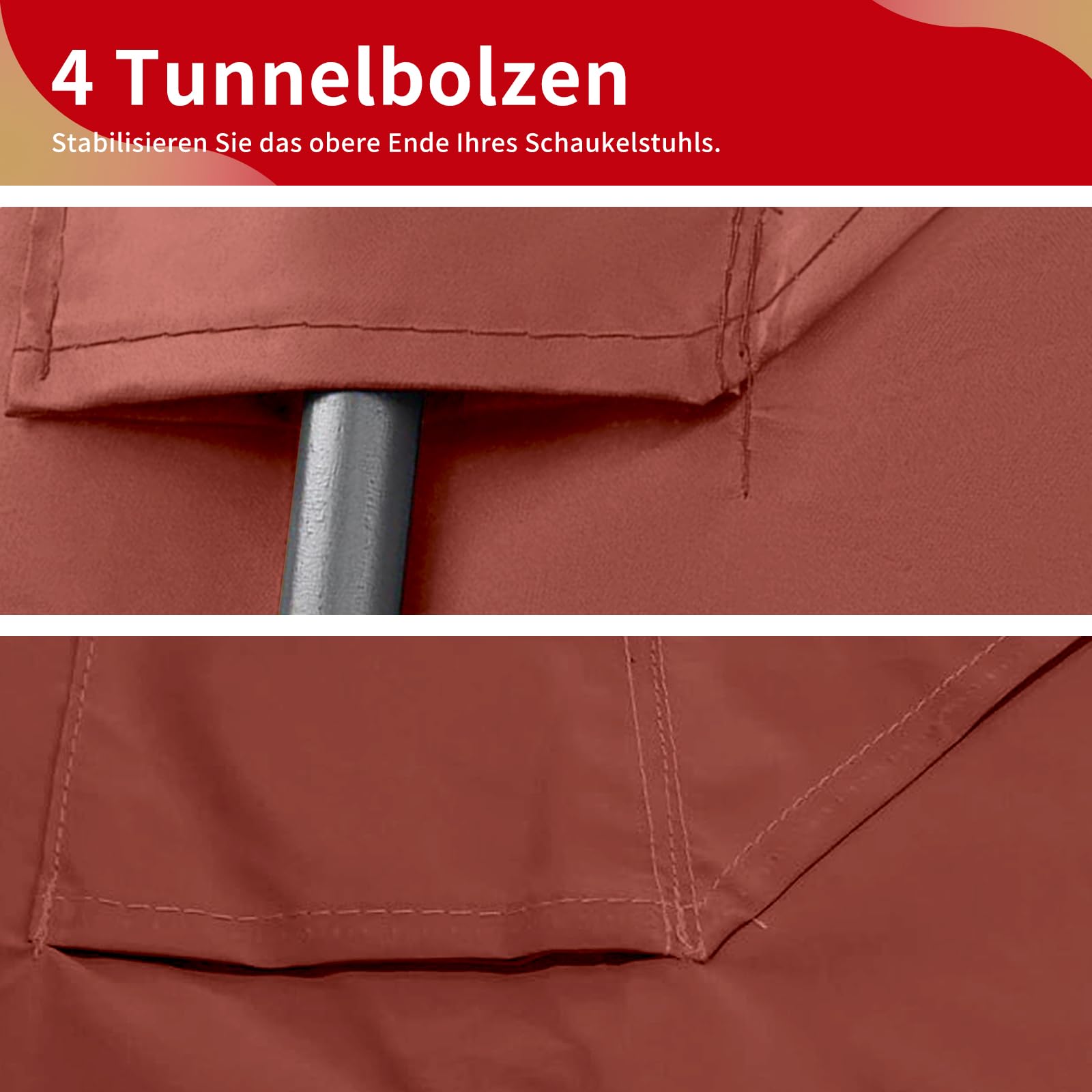 Cubierta de Toldo para Columpio210 x145cm Impermeable,Columpio Jardin Toldo de Reemplazo Anti Viento,Recambio Toldo Balancin Jardin Exterior,Resistente al Desgarro Paño de Poliéster (210*145cm,Marrón)