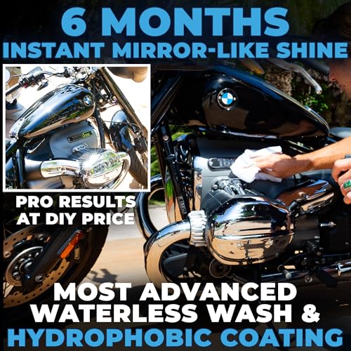 image for Flowgenix™ Waterless Car Wash Spray - Grand Finale - Motorcycle Clea