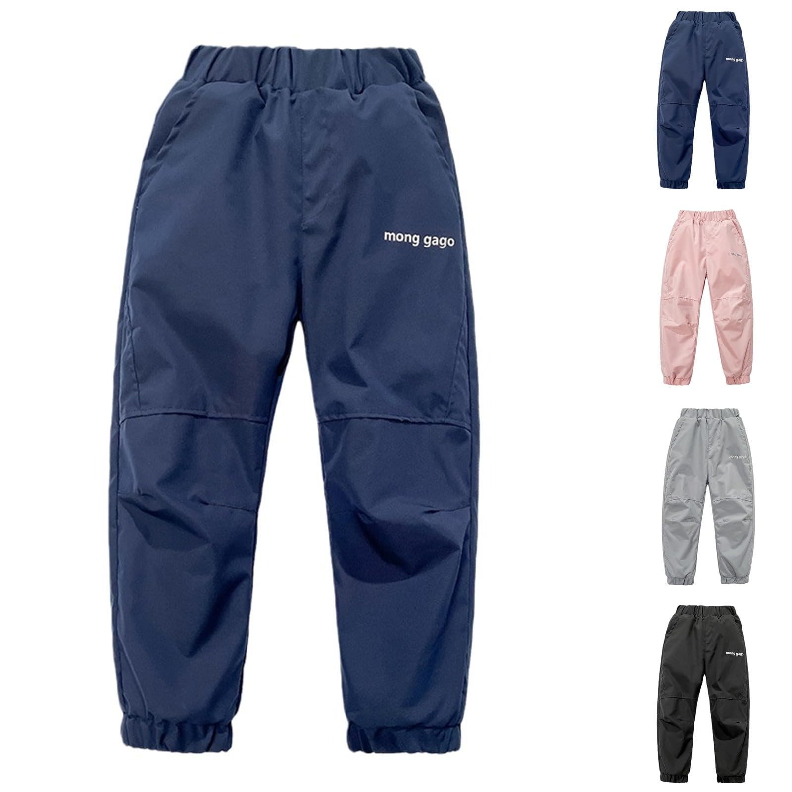 Pantalon de ski pour enfants garçons et filles - Imperméable - Isolé - Pantalon de ski ample avec poches - Pantalon de pluie tendance pour la planche à neige, la randonnée, la neige