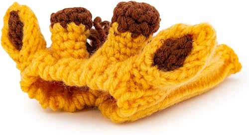 Miniatura 2 de Zoo Snoods Disfraz de jirafa para perros y gatos, cálido sin solapa, capucha para mascotas, traje de perro para invierno, Halloween, Navidad y Año