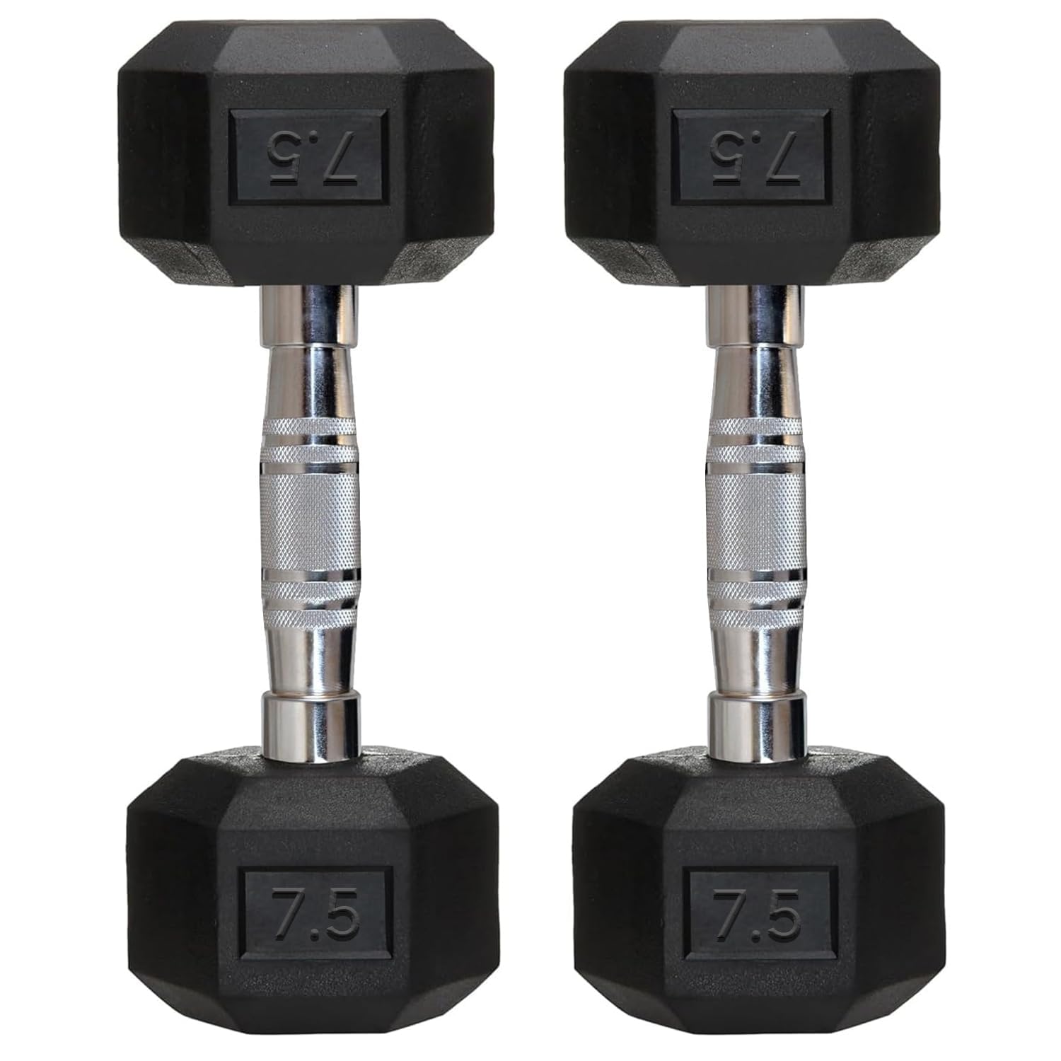 RODOX Rubber Coated Hexa Dumbbell Set (7.5 kg Pair) | Professional Exercise Dumbbells for Men & Women | Home Gym Equipment for Full Body, Upper & Lower Body Strength Training | Anti-Slip Handle-image-37