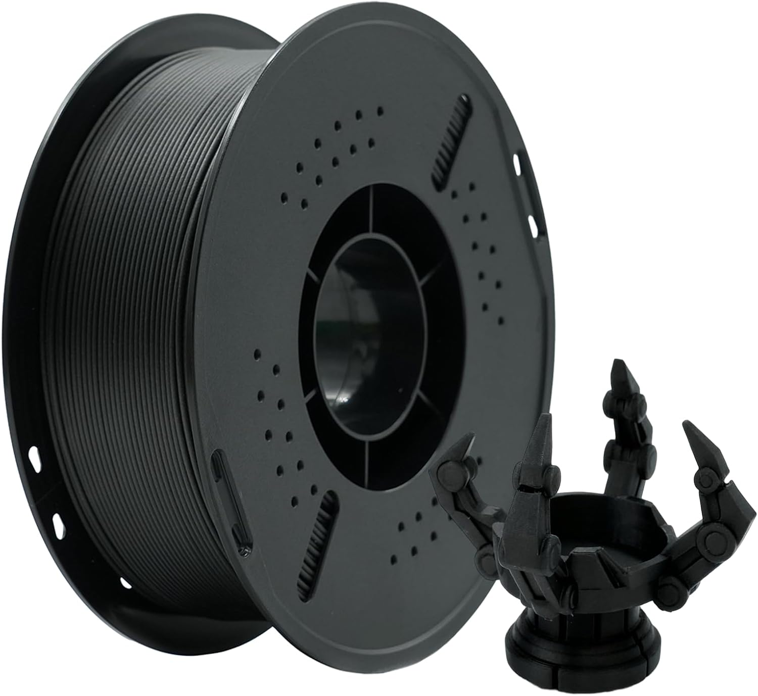 PLA-CF Carbon Fiber 3D Printing Filament, 1.75mm, 1KG (2.2 lbs), Accuracy +/- 0.03mm, Strong, Lightweight & Heat-Resistant Carbon Fibre, Fits Most FDM 3D Printers