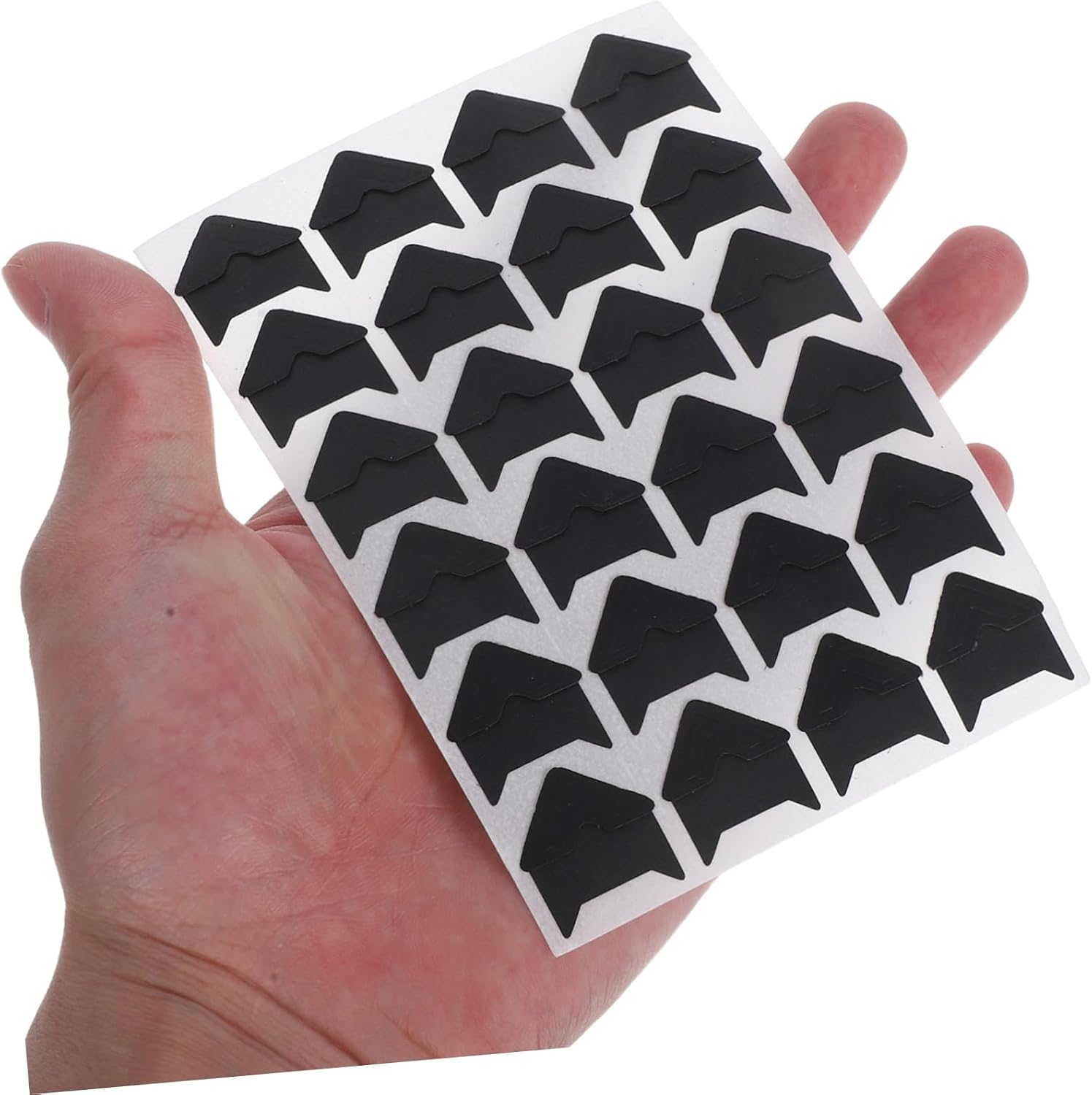 Angoily 15sheets Scrapbook Photo Holders Self-Adhesive Album Corners Picture Mounting Corners Stickers for Photo Album Scrapbooking Supplies