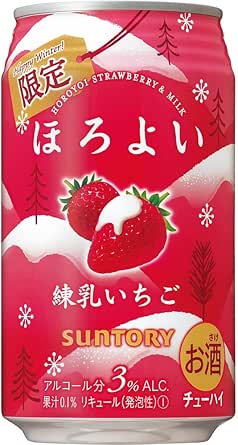 サントリー ほろよい 【練乳いちご】 [ チューハイ 350ml x 24本 ]
