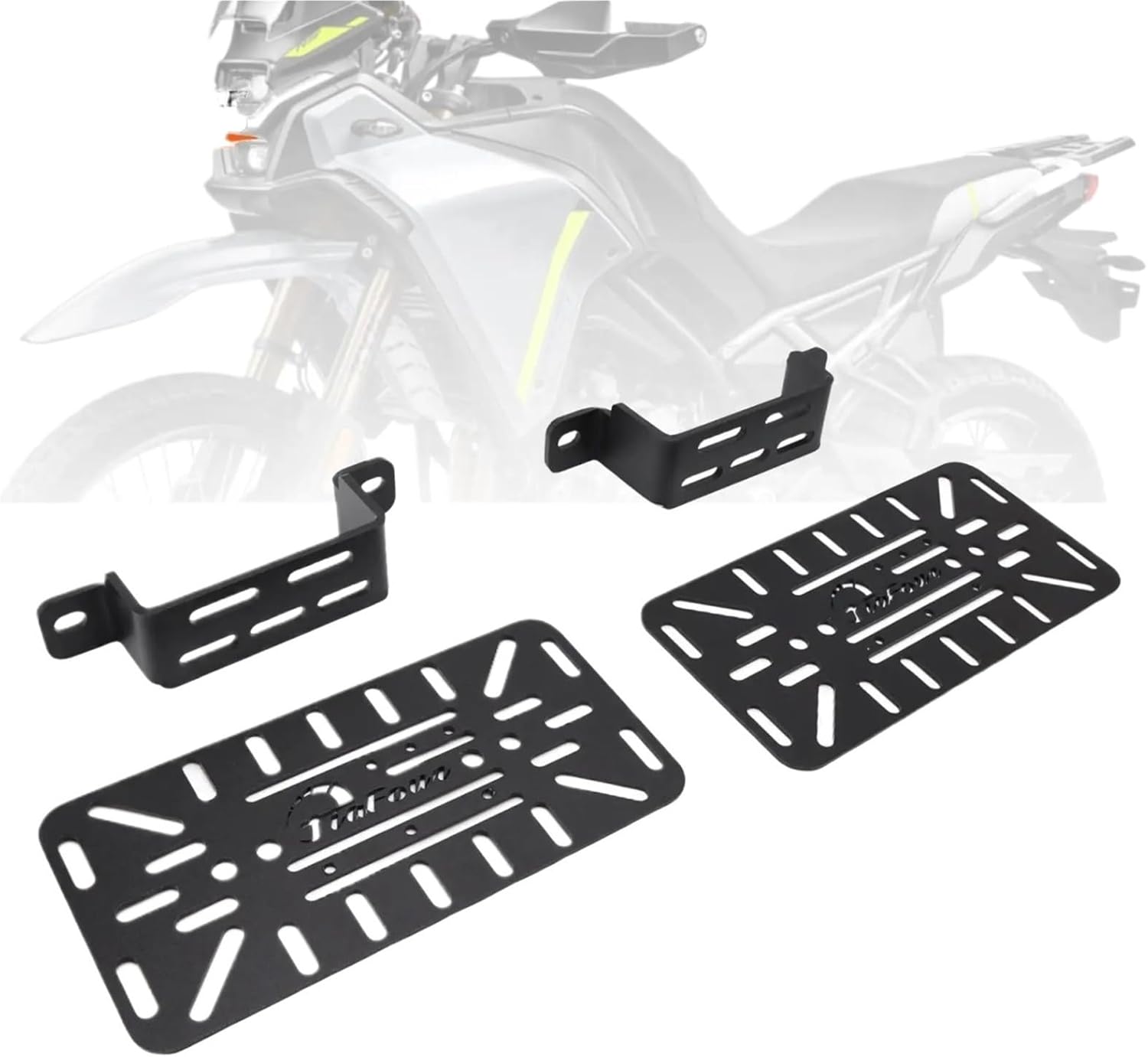 Replacement Motorcycle Luggage Rack Side Saddle Bag Mount Bracket Black for Cfmoto 450Mt 2024-2025 Left Or Right(Left)