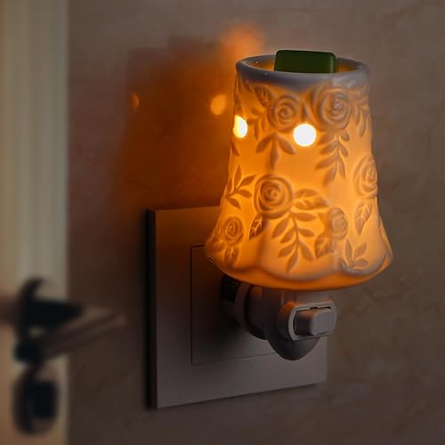 STAR MOON Calentador de cera de fragancia enchufable para cera perfumada, calentador de fragancia para decoración del hogar, regalo ideal para