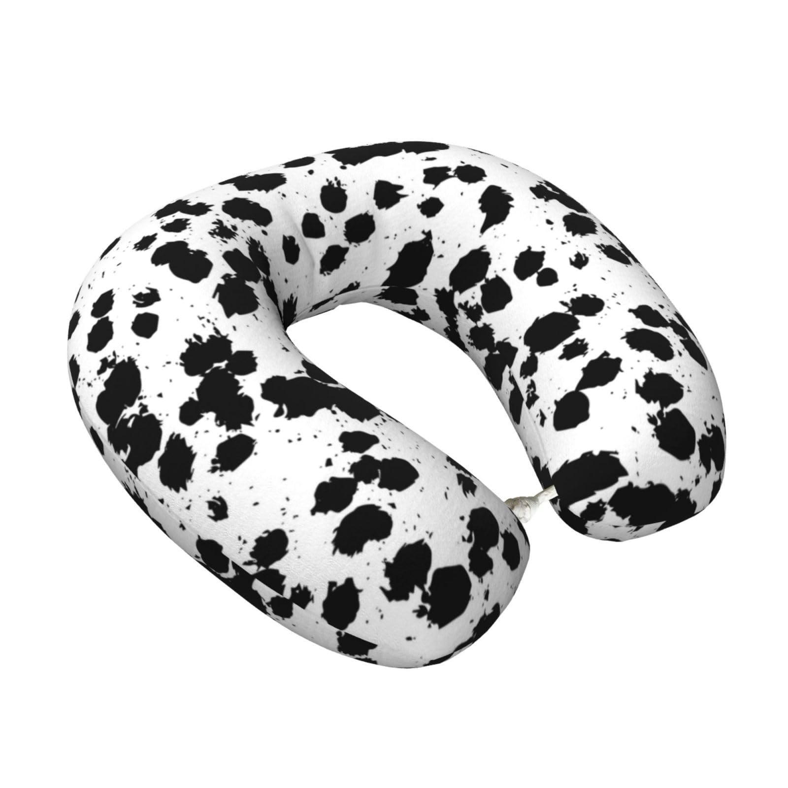 LKYMOH Dalmatian, Travel Neck Pillow U-Shaped Memory Neck Support Soft Comfortable With Washable Cover For Airplane Car Traveling and Office