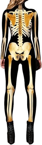 Miniatura 2 de Disfraz de calavera con estampado de calaveras de Halloween, color rosa