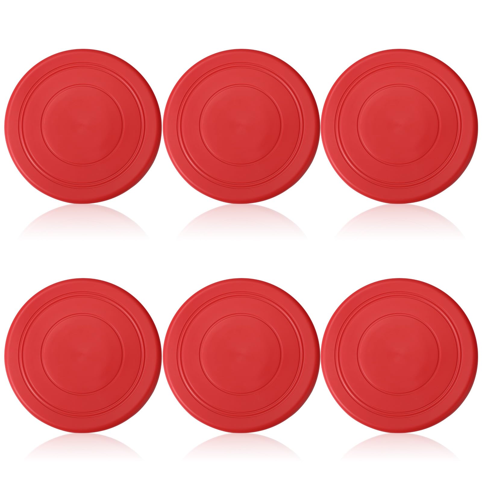 6 Pcs Kids Flying Disc 7 Inch Silicone Flying Disks Set for Kindergarten Outdoor Backyard Beach Lawn Park