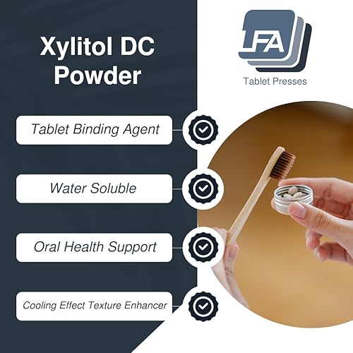 Miniatura 4 de Xylitol DC Powder  1 kg (2.2 lb)  Compresión directa baja en calorías para comprimidos dulce agente aglutinante para máquina de prensa de tabletas,