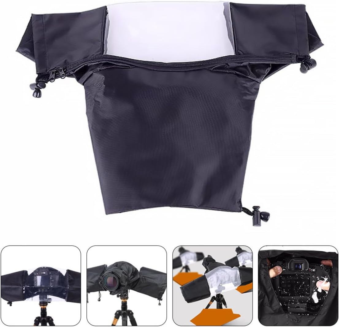KALLORY Universal Waterproof Camera Rain Cover Protective Camera Sleeve for Outdoor Photography