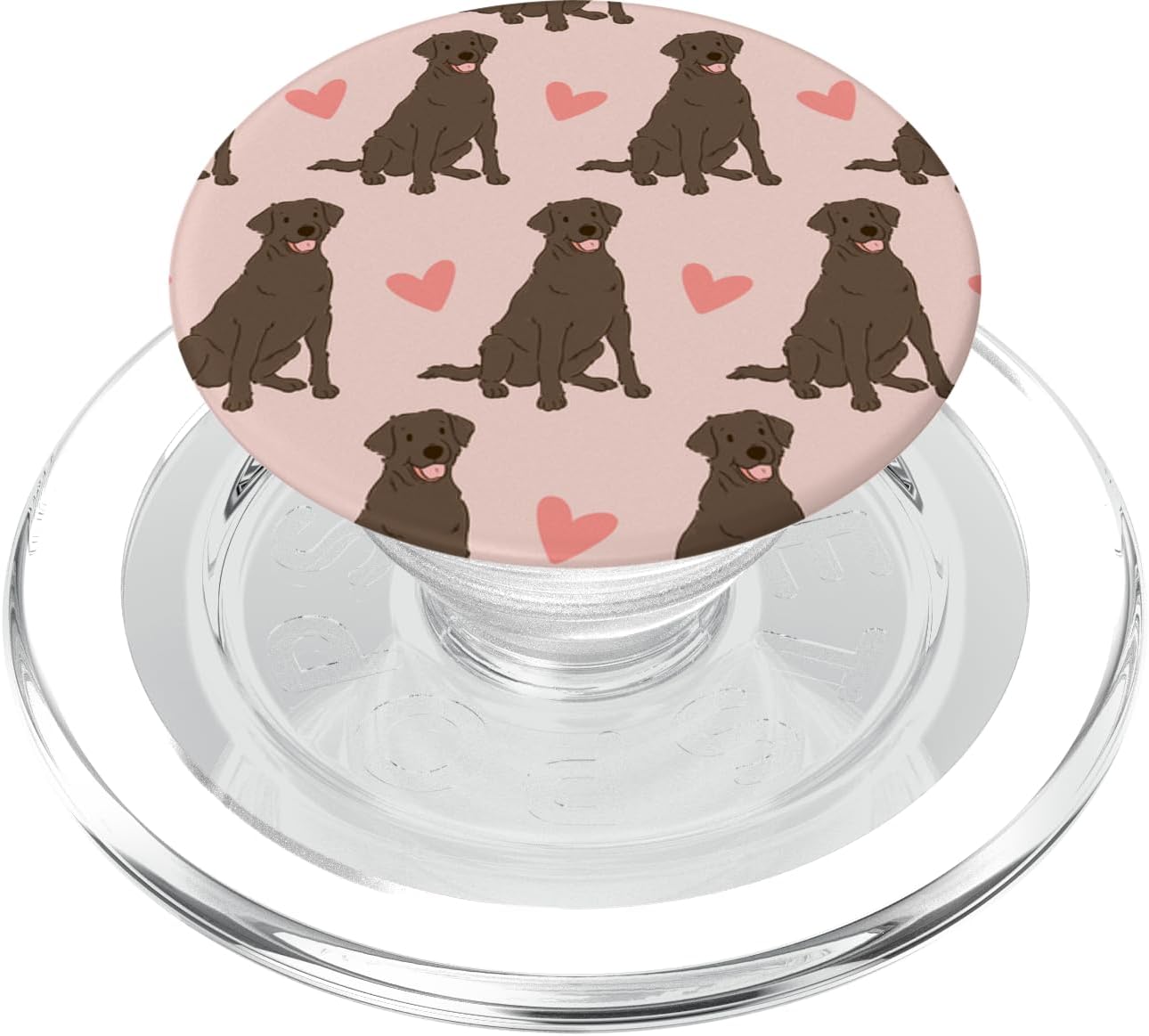 Labrador Retriever Mom Chocolate Lab Mama Valentines Day PopSockets MagSafe PopGrip for iPhone