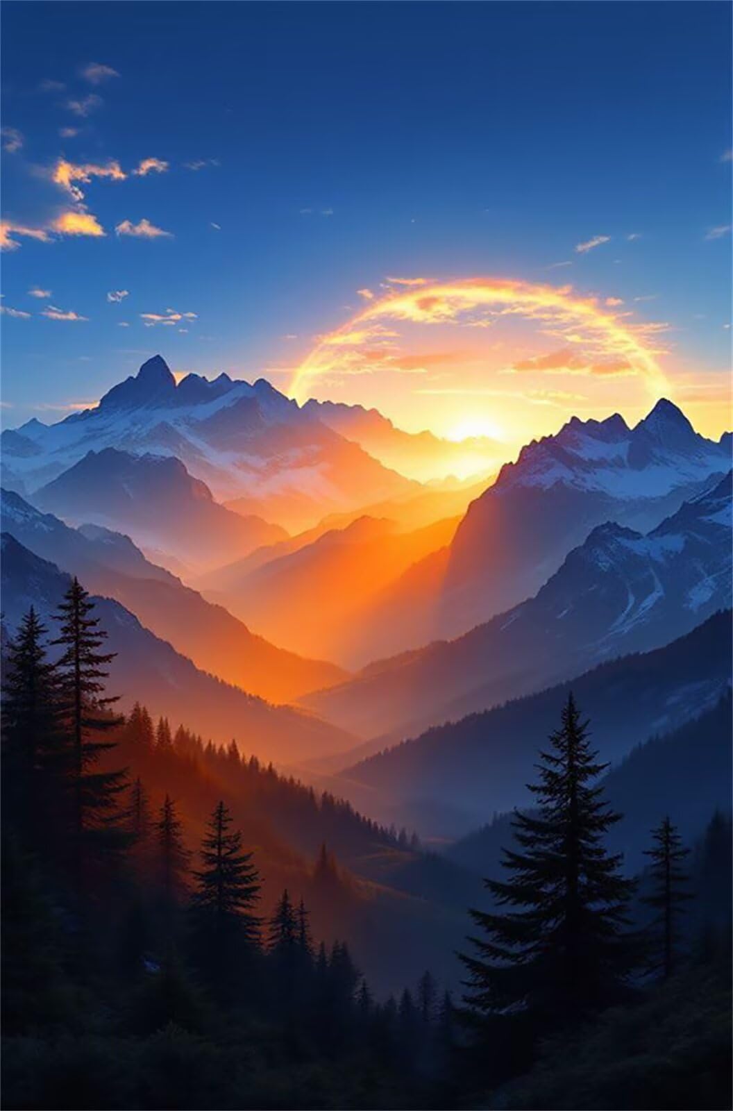 Puzzle 2000 Pezzi Giungla Sunrise Mountain Puzzle Classici, Giochi Rilassamento e Intelligence, Puzzles Impossible, Idea Regalo Uomo e Donna