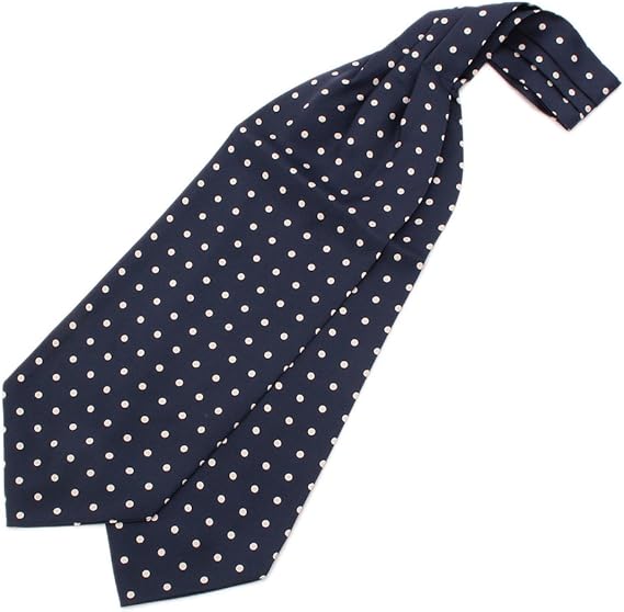 Amazon クール ストラティン Cool Sttruttin Co ドット柄アスコットタイ ネイビー 093 00 ネクタイ 通販