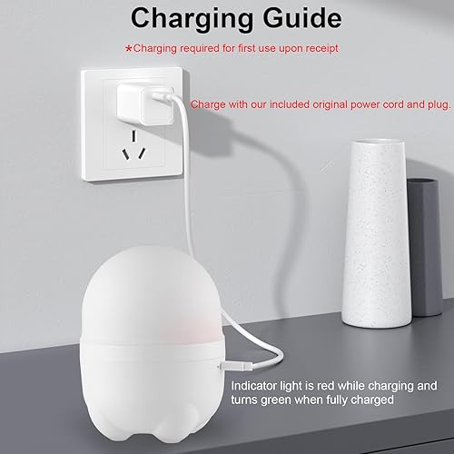 Miniatura 6 de Difusor de aromaterapia con pilas de 5.1 fl oz, difusor inalámbrico portátil para aceites esenciales con 7 luces LED que cambian de color,