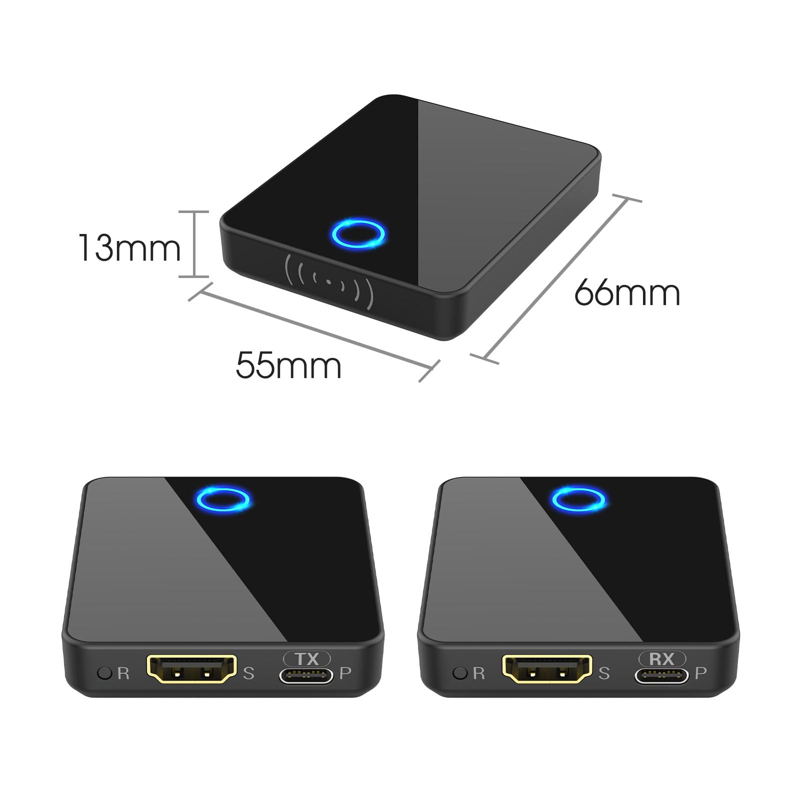 Wireless HDMI Transmitter and Receiver, BEQOOL 98ft/30m Wireless HDMI Extender Kit,1080P@60 Hz Plug & Play, Streaming Media Video/Audio von Laptop, Kamera, PC zu Monitor, Beamer, HDTV