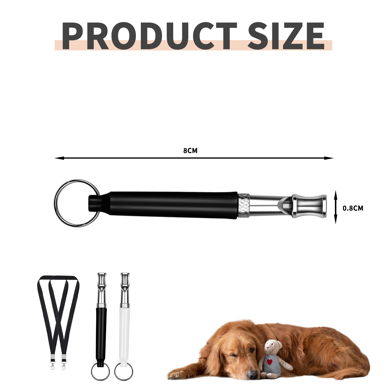 2-Stück Hundepfeife Rückruf,Lautlose Hundepfeife Hochfrequenz Lautlos,Erziehungshilfen für Hunde Pfeifen,Hundetraining Hundepfeifen,Hilfsmittel Pfeife Hund Rückruf,Ultraschall-Hundepfeife (3A)