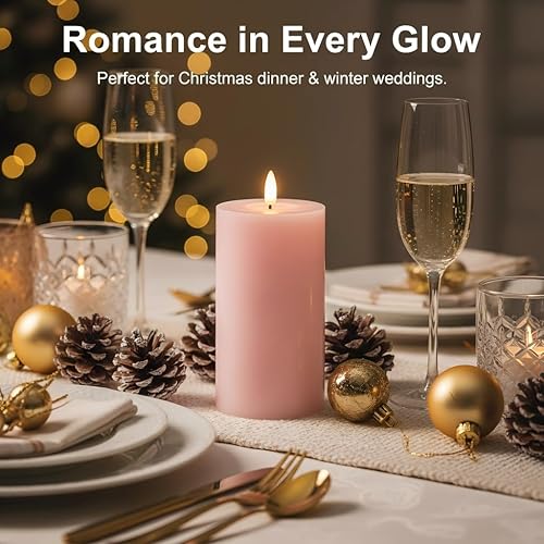 Miniatura 53 de Angelloong Velas parpadeantes de cristal transparente, sin llama, funcionan con control remoto y baterías, velas LED con temporizador, románticas