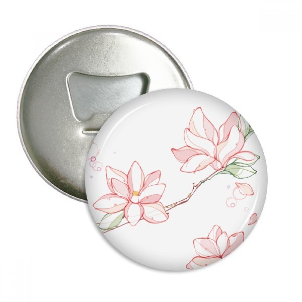 Cadeau argent bouteille fleur ronde ouvreur aimants Peach Tree
