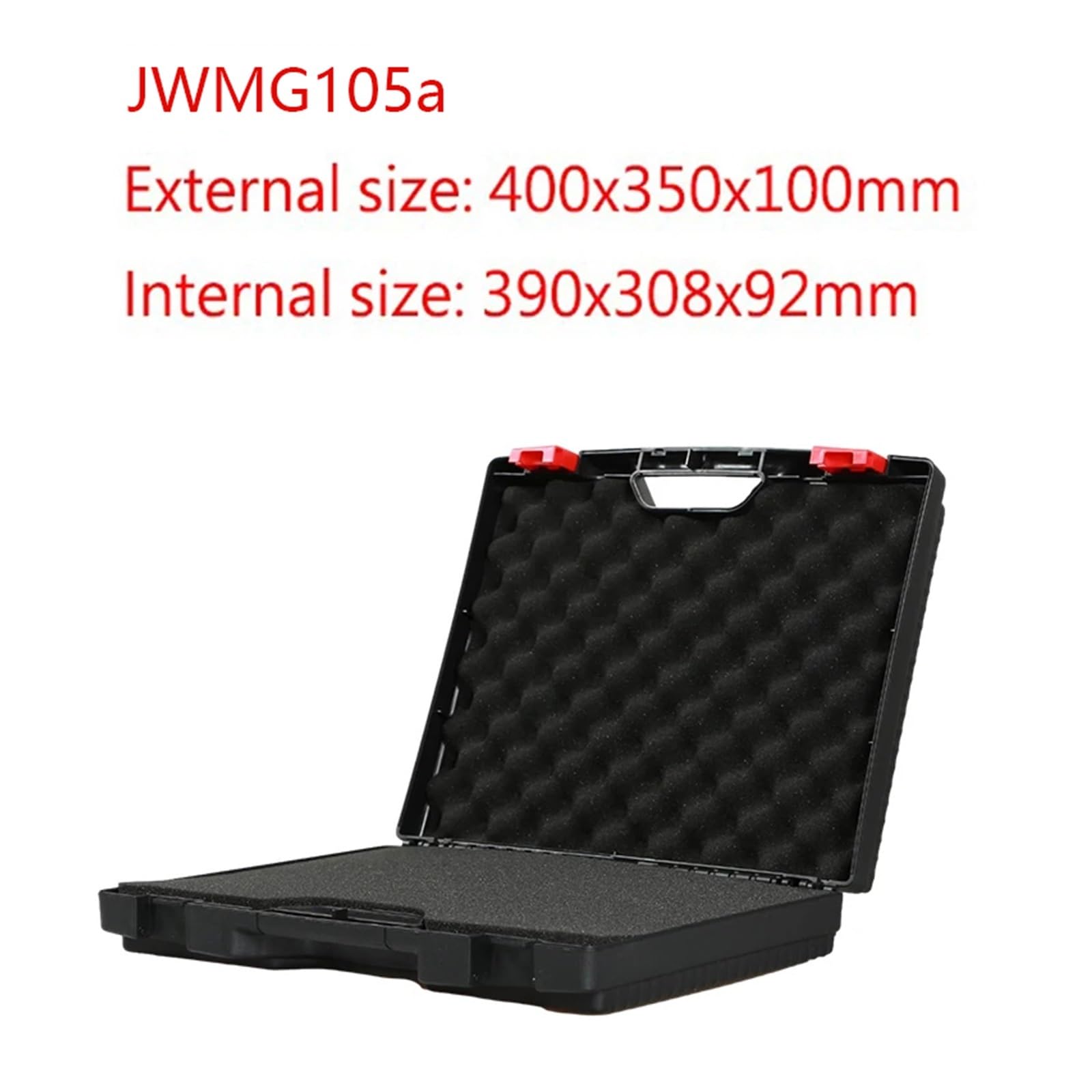 Cassetta Attrezzi Vuota Valigia Cassetta degli attrezzi con spugna completa in plastica portatile Valigetta for strumenti di sicurezza(400x350x100mm)