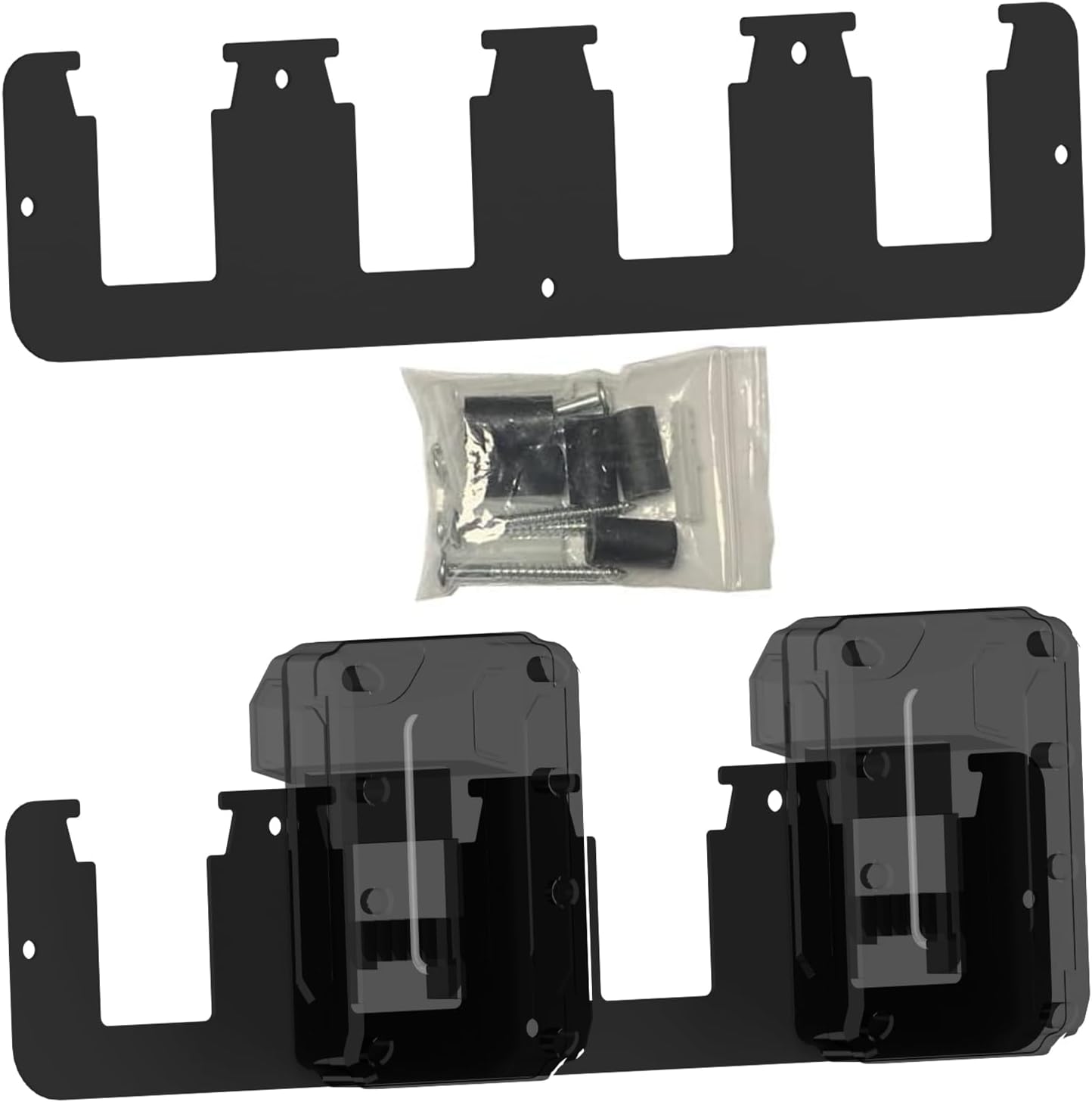 Battery Holder, Milwaukee 18V 4X, Wall Display Hook Holder, 18V Battery 4Bit Power Tool Storage
