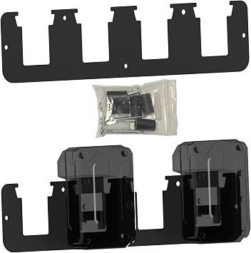 Battery Holder, Milwaukee 18V 4X, Wall Display Hook Holder, 18V Battery 4Bit Power Tool Storage