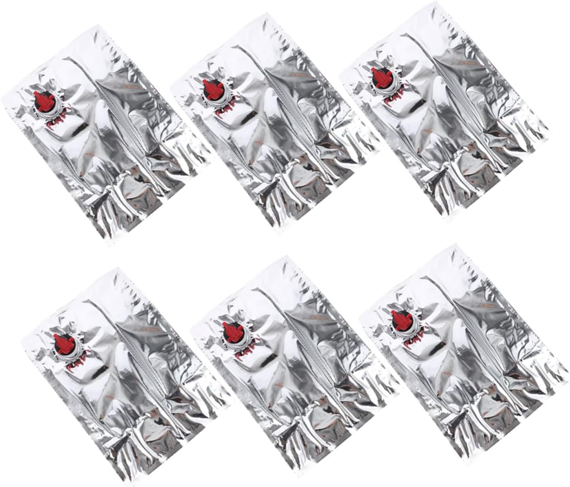 Zerodeko 6pcs Portable Wine Pouch Reusable Bladder with Spout for Liquor Juice Beverages Leak Resistant Beverage Carriers for Picnics Camping Gatherings